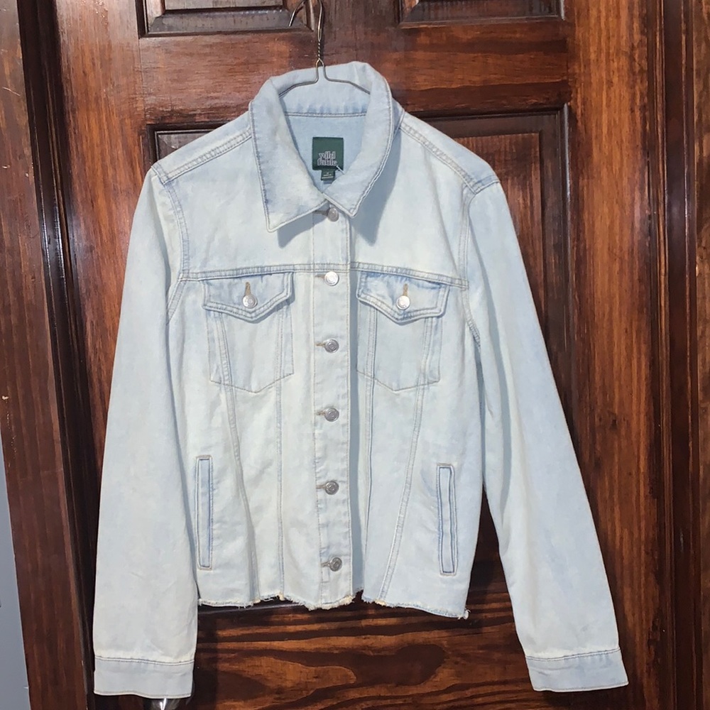 Brand is Wild Fable. Denim. Very light blue. Size medium.